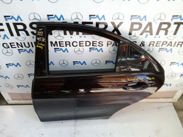 MERCEDES S CLASS W222 SALOON PASSENGER REAR DOOR (NEAR SIDE REAR) BLACK FMD23