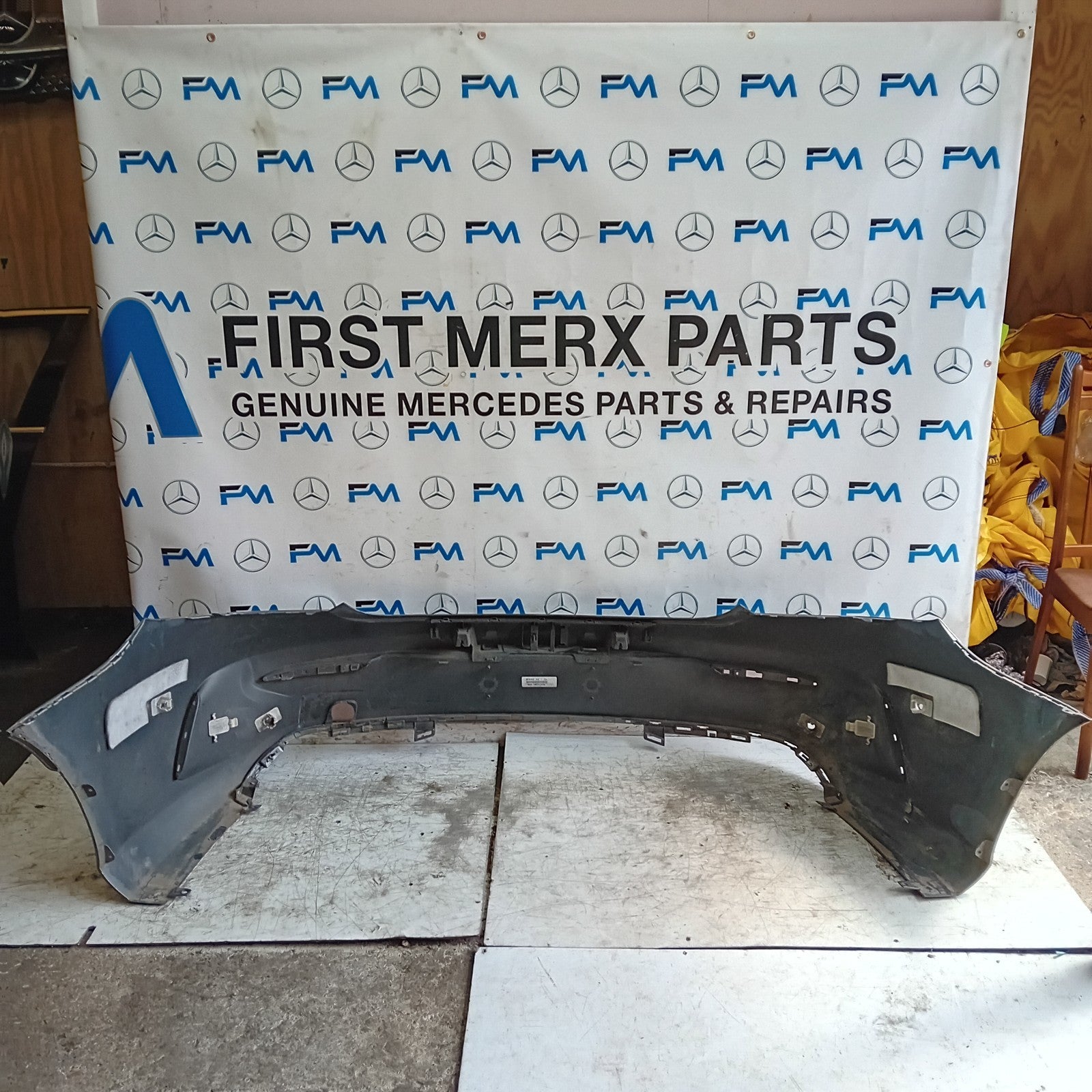 MERCEDES BENZ C-CLASS C205 COUPE GREY REAR BUMPER 2014 ON FMX95