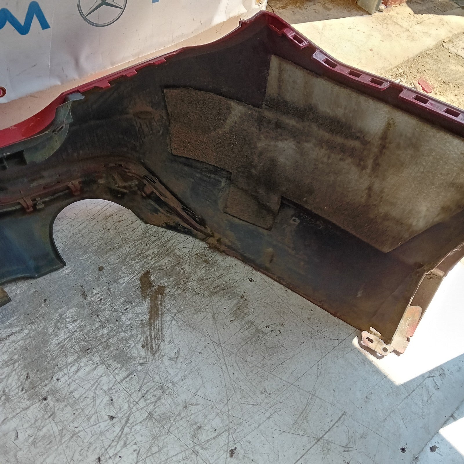 MERCEDES BENZ C-CLASS W204  REAR BUMPER A2048854238 2016 RED  FMX165