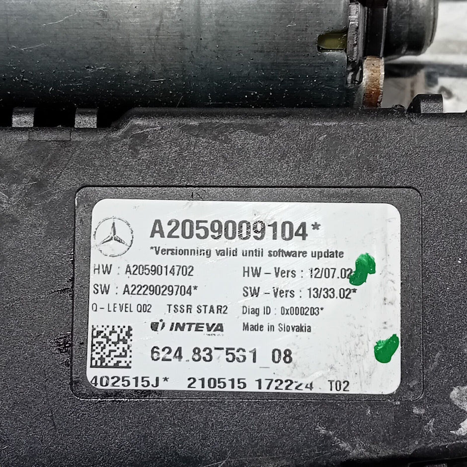 2014 MERCEDES C CLASS W205 PANORAMIC SUN ROOF MOTOR 0390200100 BOSCH