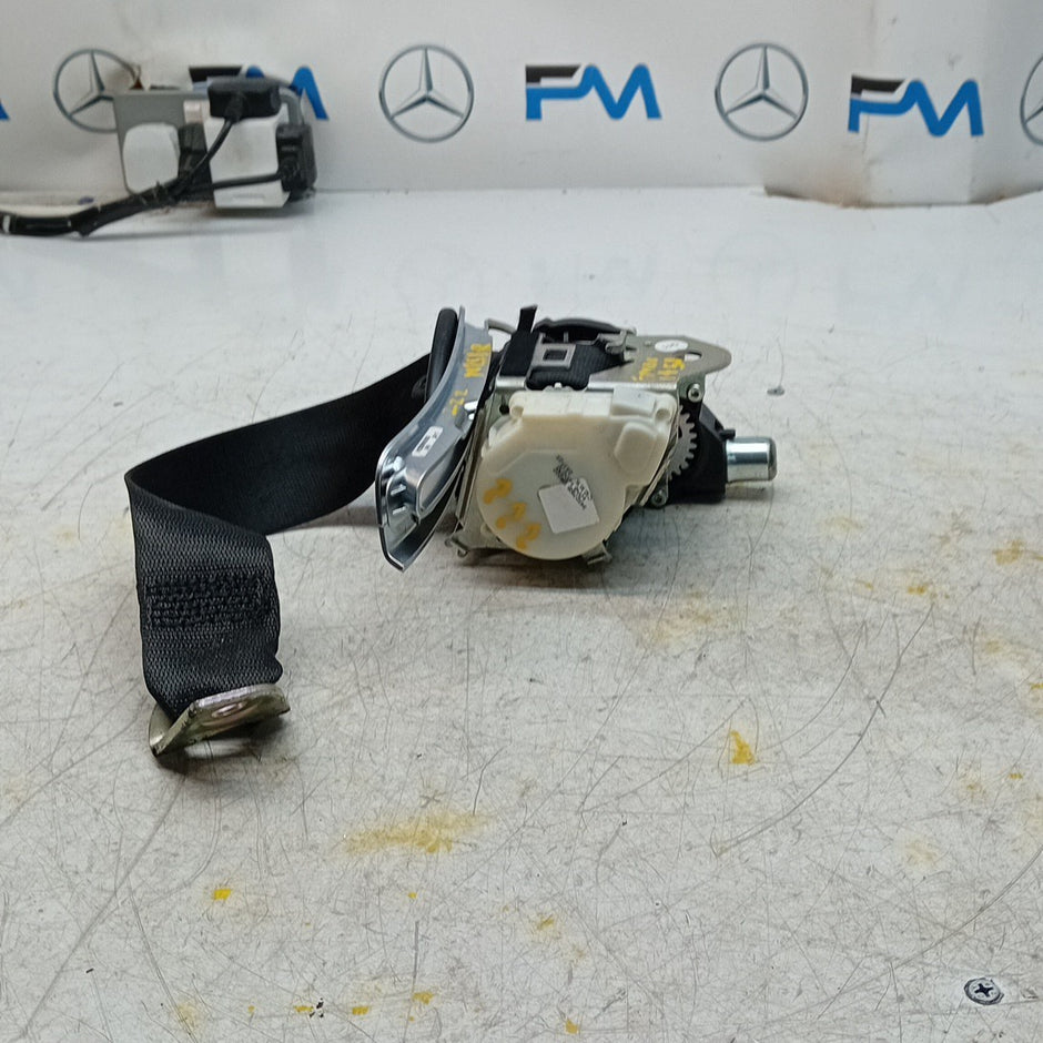 MERCEDES S-CLASS W222 PASSENGER LEFT SEAT BELT BLACK A2228600785 2015 FM001452