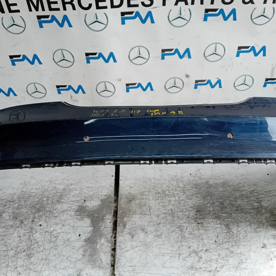MERCEDES BENZ CLA W117 REAR BUMPER 2015 BLUE A1178800440 FMX48