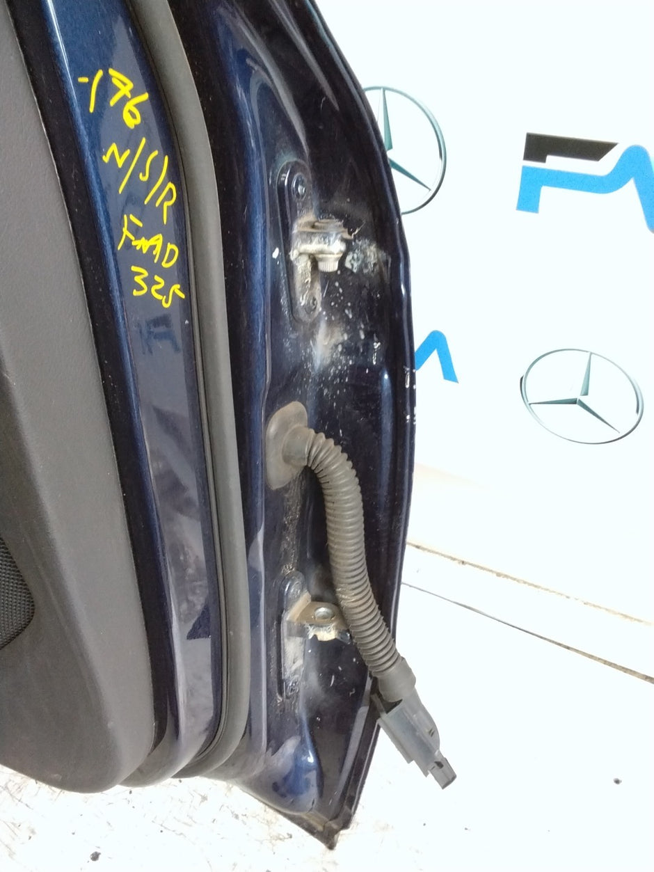 MERCEDES A-CLASS W176 PASSENGER REAR DOOR NSR BLUE 2012-18 COMPLETE FMD325