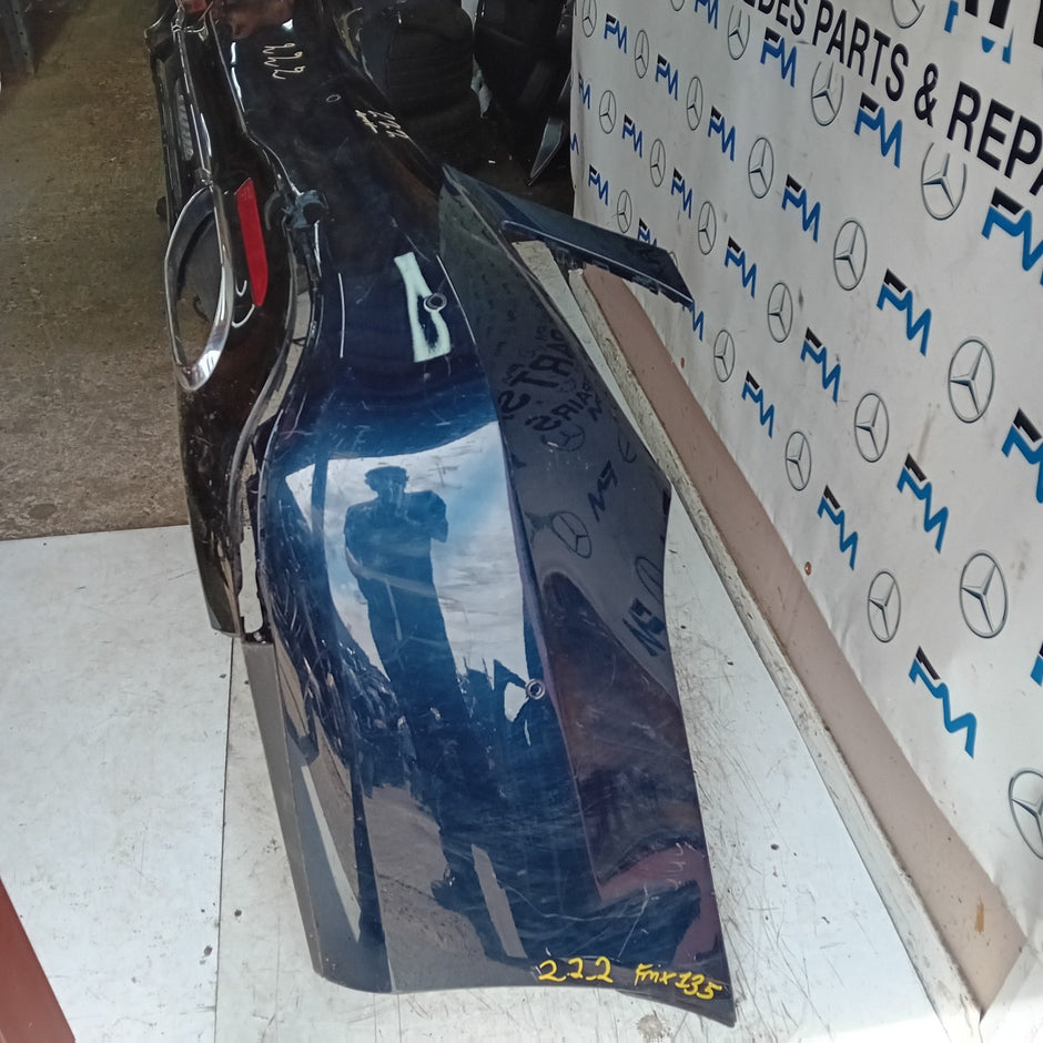 MERCEDES BENZ S-CLASS W222 SALOON REAR BUMPER BLUE 2014 ON A2228802601 FMX135