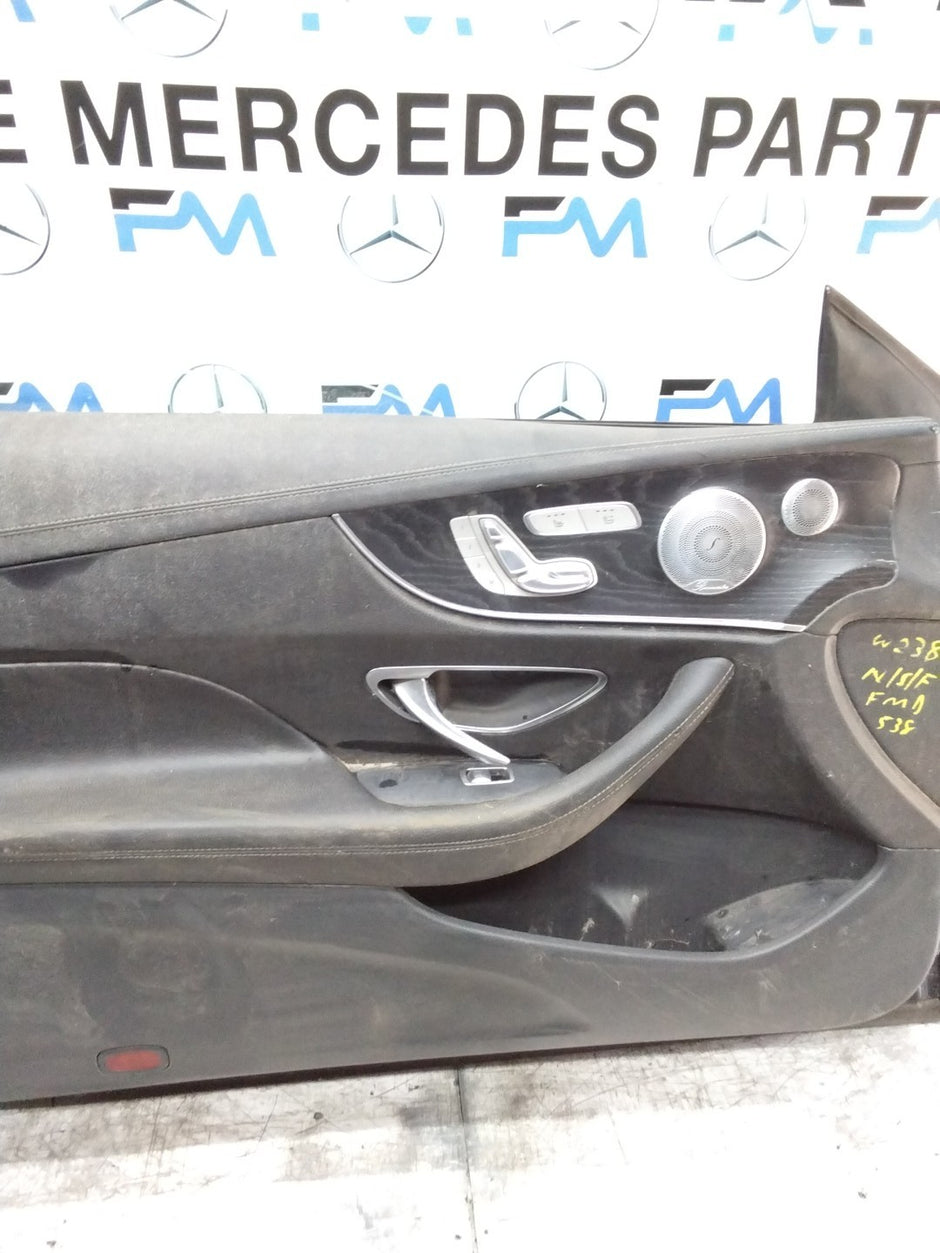 MERCEDES E-CLASS W238  PASSENGER FRONT DOOR NSF BLACK 2017 ONWARDS COMPLT FMD538