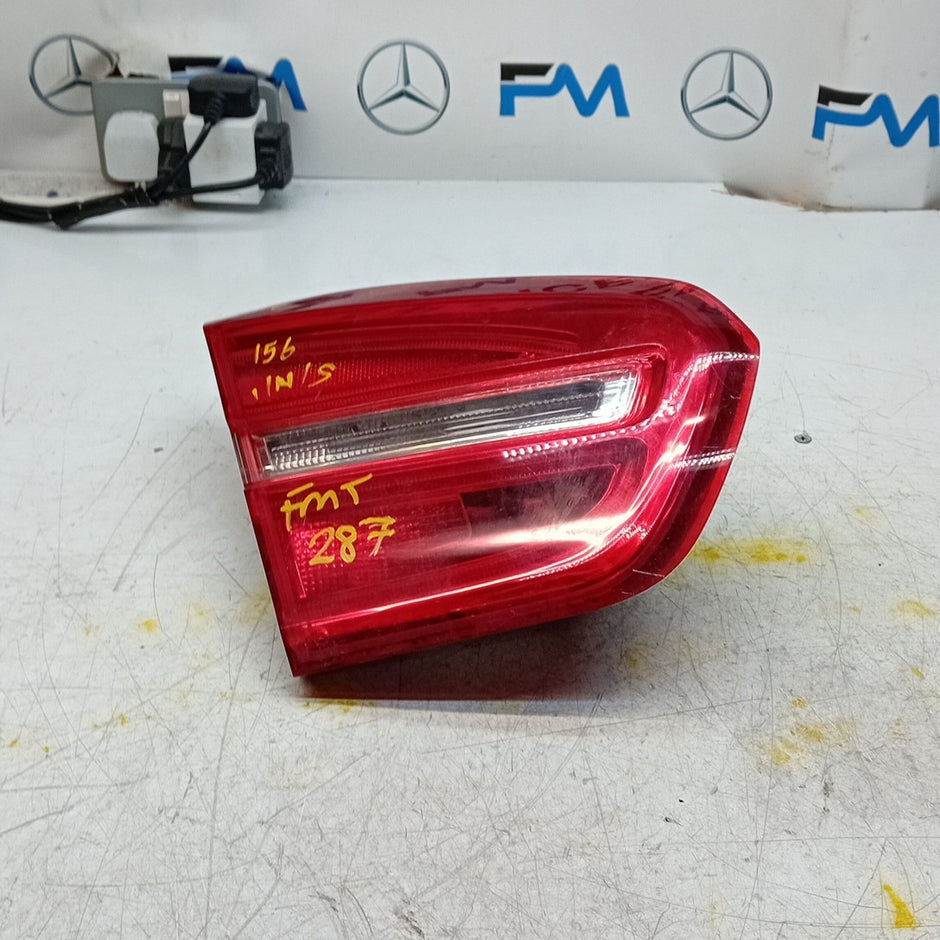 MERCEDES GLA X156 PASSENGER LEFT  REAR INNER TAIL LIGHT A1569061158 2015 FMT287