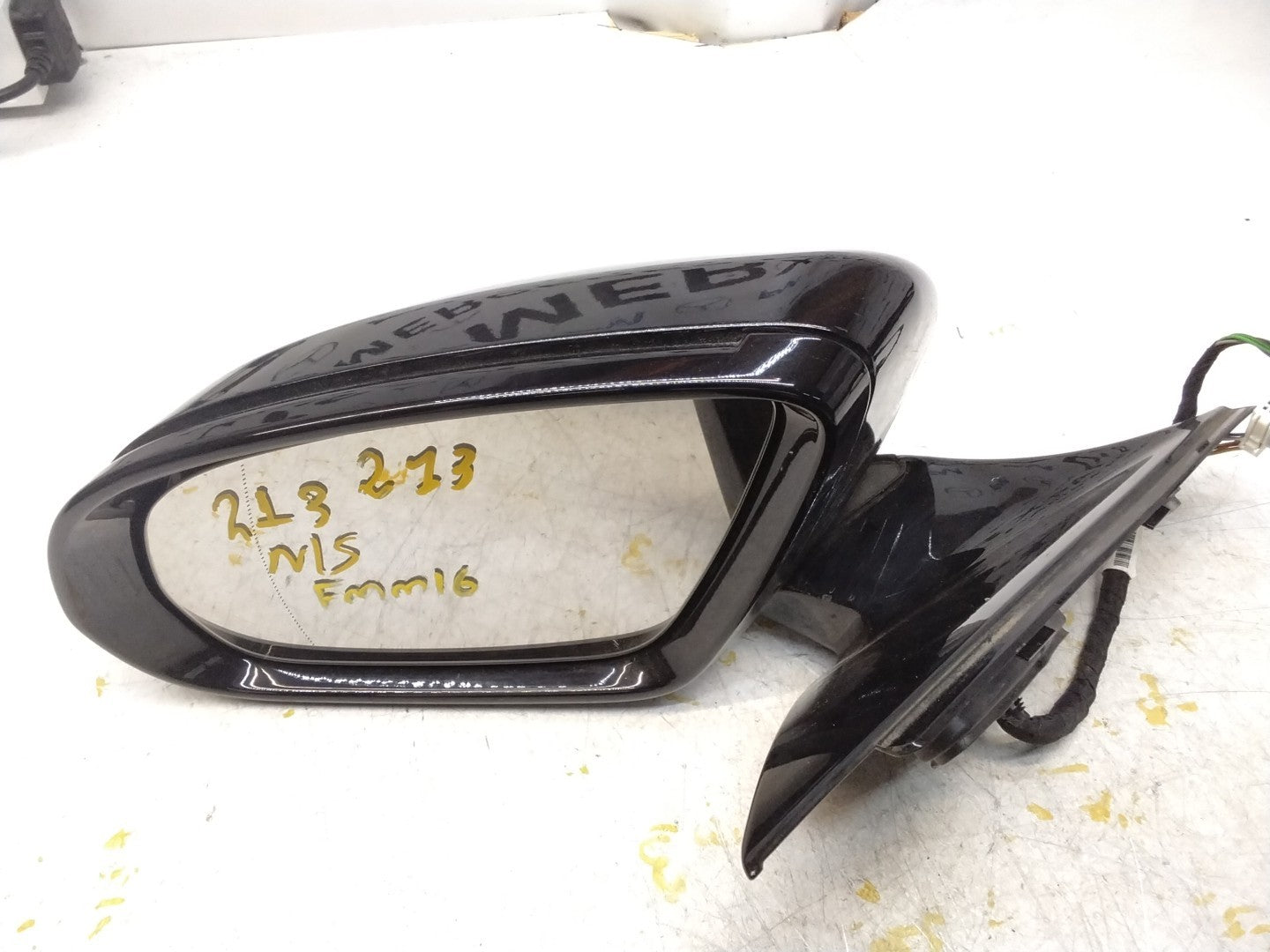 MERCEDES E-CLASS 2016 On W213 PASSENGER SIDE WING MIRROR A2138102500 BLACK FMM16