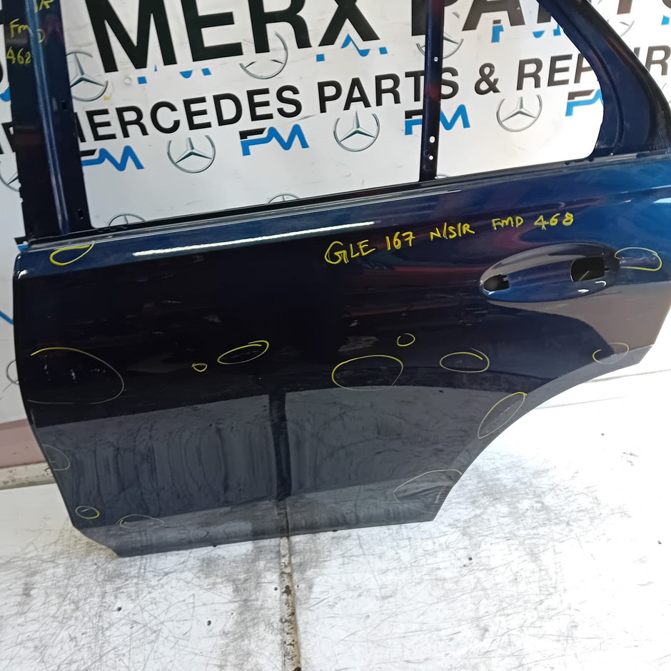 MERCEDES GLE/GLK W167 PASSENGER REAR DOOR NSR BLUE 2019 ON FMD468