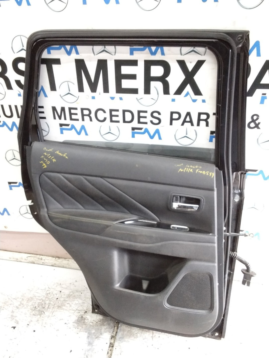 MITSUBISHI OUTLANDER PASSENGER REAR DOOR NSR BLACK   FMD599