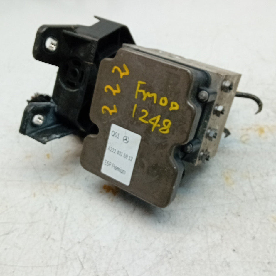 MERCEDES BENZ S-CLASS W222 ABS PUMP MODULE CONTROL UNIT A2224315912 FM001248