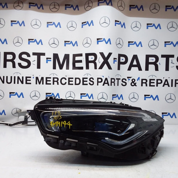 2021 MERCEDES CLA W118 HEADLIGHT PASSENGER NS A1189063301 FMH144 MULTIBEAM 
