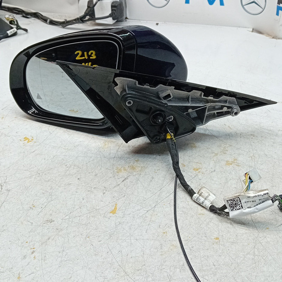 MERCEDES E-CLASS W213 PASSENGER SIDE WING MIRROR BLUE A2138103900 PL BS 16 FMM51