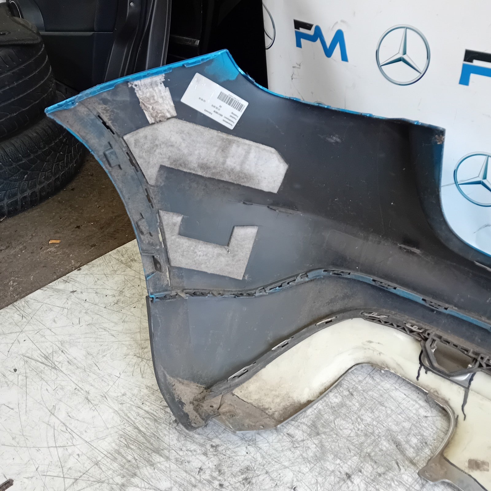 MERCEDES BENZ GLA X156 REAR BUMPER BLUE 2014-19 A1568852425 FMX119