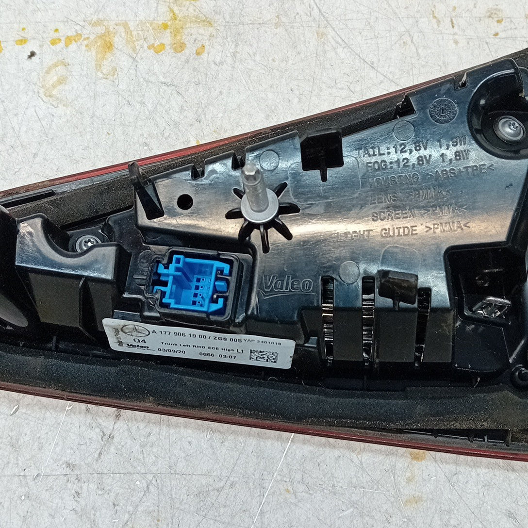MERCEDES A-CLASS W177 PASSENGER LEFT NS REAR INNER TAIL LIGHT A1779061900 FMT245