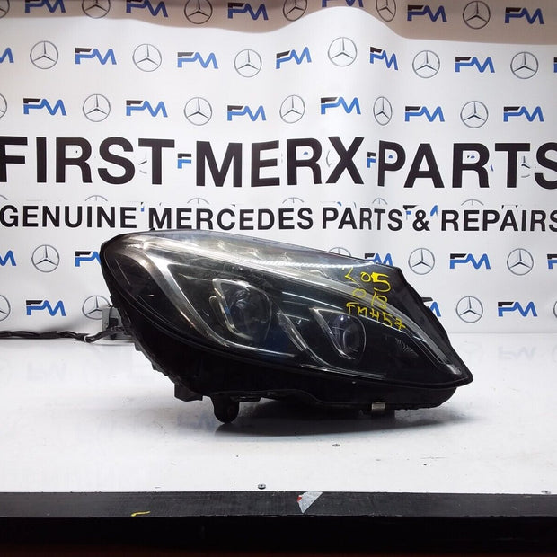 2015 MERCEDES C-CLASS W205 O/S HEADLIGHT  A2059069801 FMH57 LED INTELLIGENT 