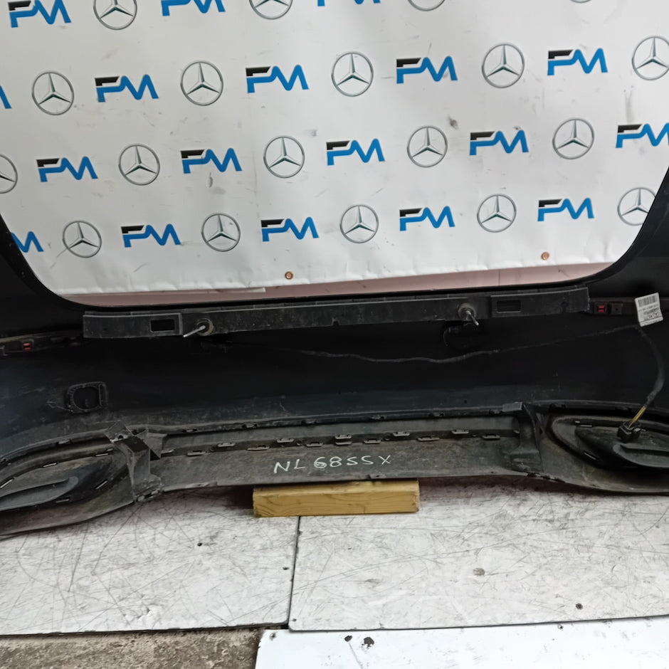 MERCEDES BENZ  A-CLASS W177 REAR BUMPER A1778804801 2018 BLUE COMPLETE FMX5