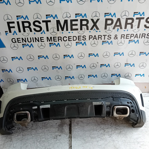 MERCEDES BENZ GLA W156 AMG REAR BUMPER ŴHITE 2016 A1568854340 COMPLETE FMX124