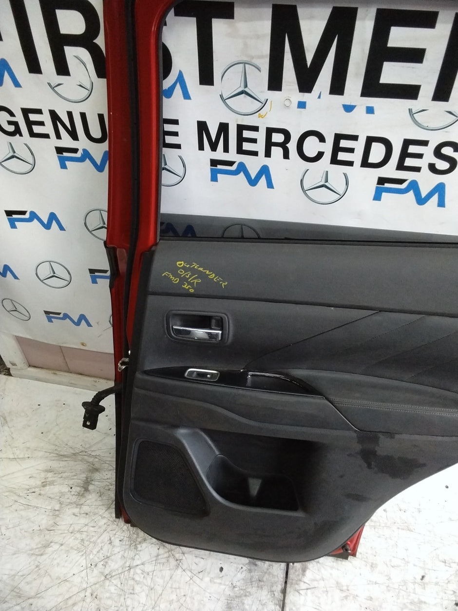 MITSUBISHI OUTLANDER MK3 DRIVER SIDE REAR DOOR OSR 2013 RED COMPLETE FMD350