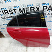 MERCEDES BENZ  A-CLASS W176 DRIVER SIDE REAR DOOR O/S/R RED COMPLETE FMD136