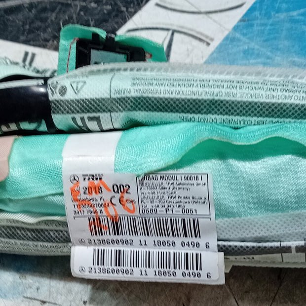 2021-2024 MERCEDES E CLASS  AIR BAG PASSENGER NEAR SIDE LEFT 2138600902 FM206