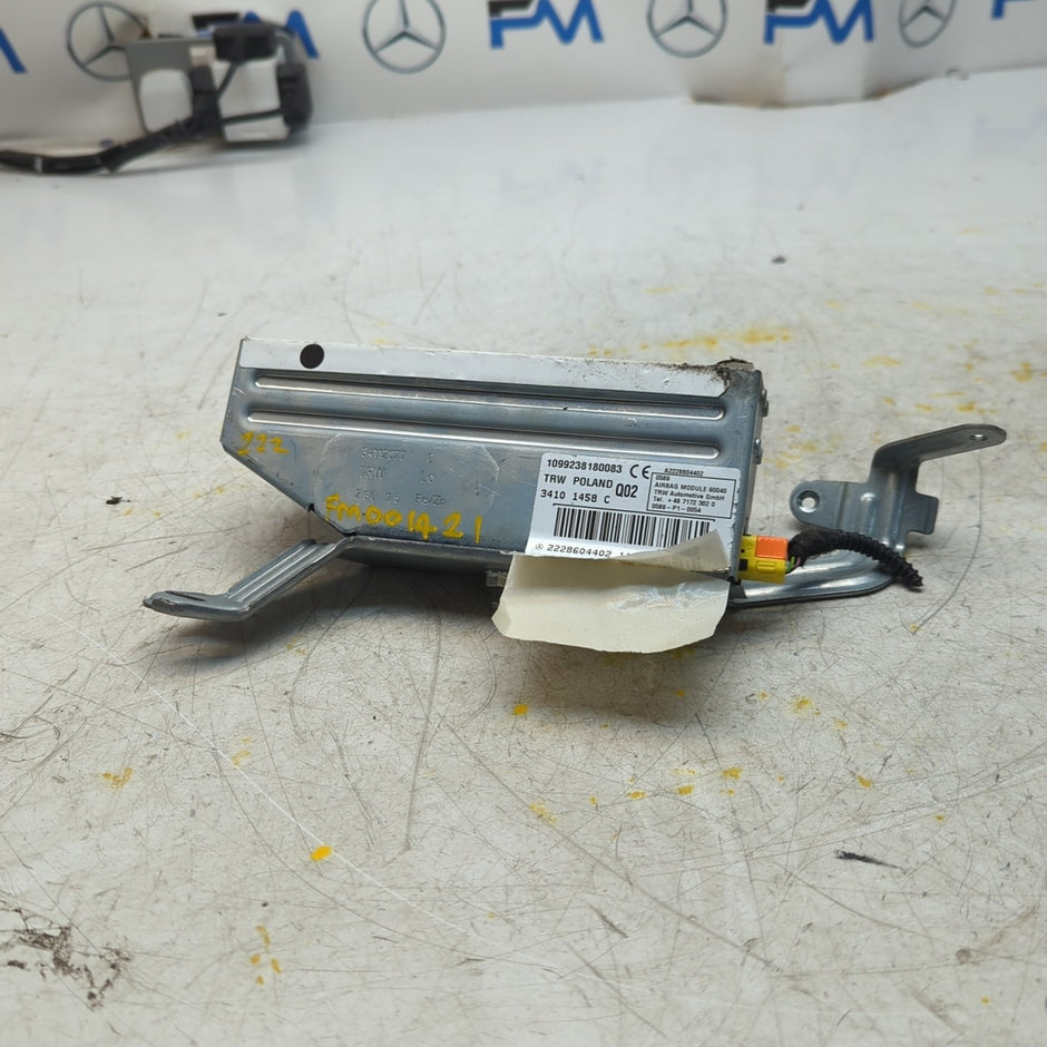 MERCEDES  S-CLASS W222 DRIVER REAR SIDE  AIRBAG MODULE A2228604402 FM001421