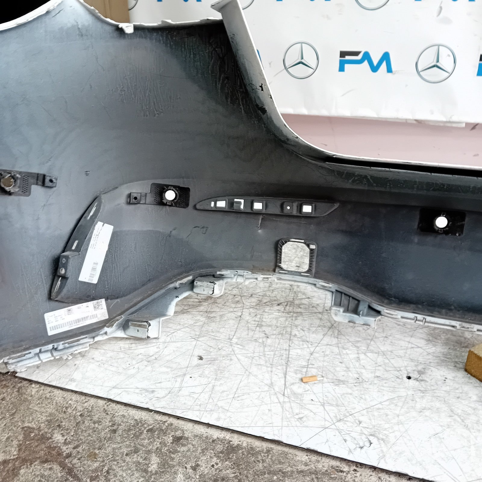 MERCEDES BENZ  A-CLASS W177 REAR BUMPER A1778804801 2018 WHITE FMX4