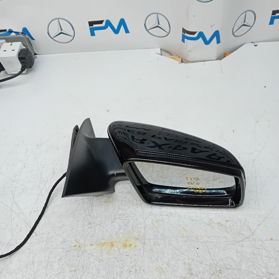 MERCEDES BENZ CLA W117 DRIVER WING MIRROR OS BLACK  A1178101419 FMM86