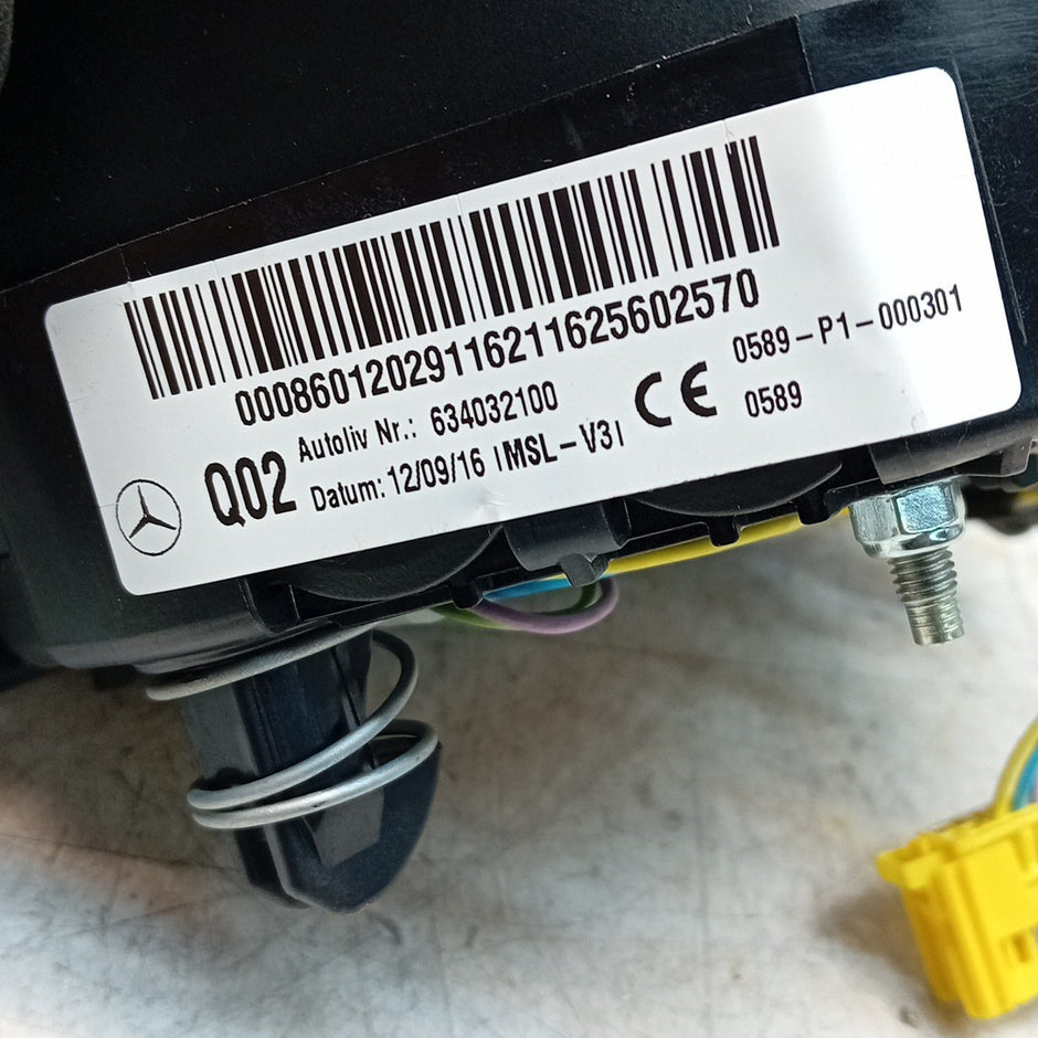 MERCEDES  E-CLASS W213 STEERING WHEEL AIRBAG DRIVER OS RIGHT Q02 FM001295