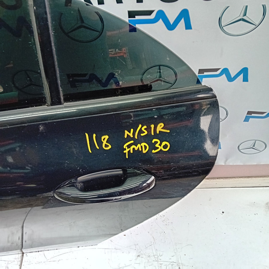 MERCEDES BENZ CLS W118 PASSENGER SIDE REAR DOOR N/S/R COMPLETE BLACK FMD30