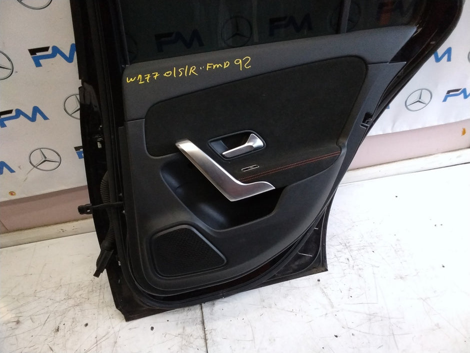 MERCEDES BENZ  A-CLASS W177 DRIVER SIDE REAR DOOR O/S/R COMPLETE BLACK FMD92