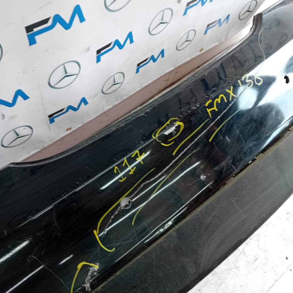 MERCEDES BENZ CLA W117 REAR BUMPER SE SPORT BLACK 2014 A1178850325 FMX138