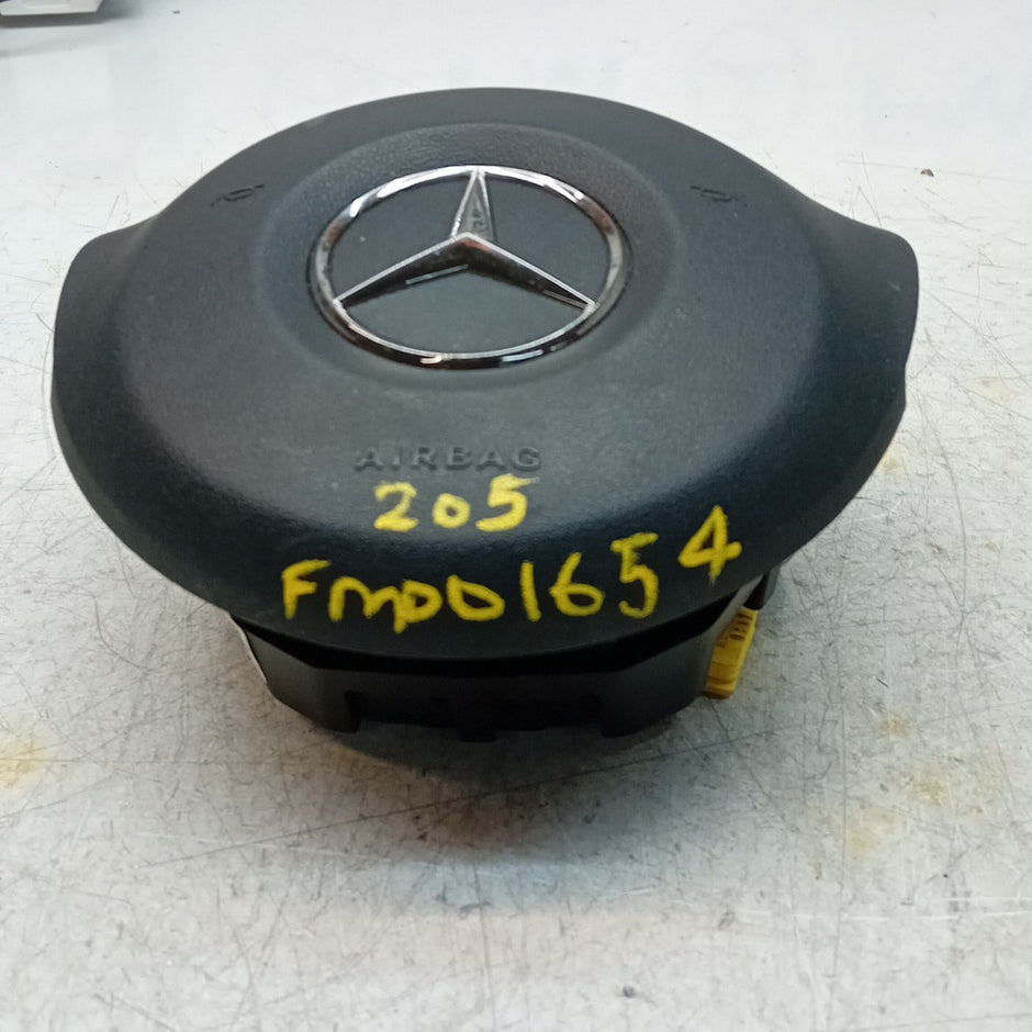 MERCEDES BENZ C-CLASS W205 STEERING WHEEL AIRBAG DRIVER OS RIGHT Q10 FM001654