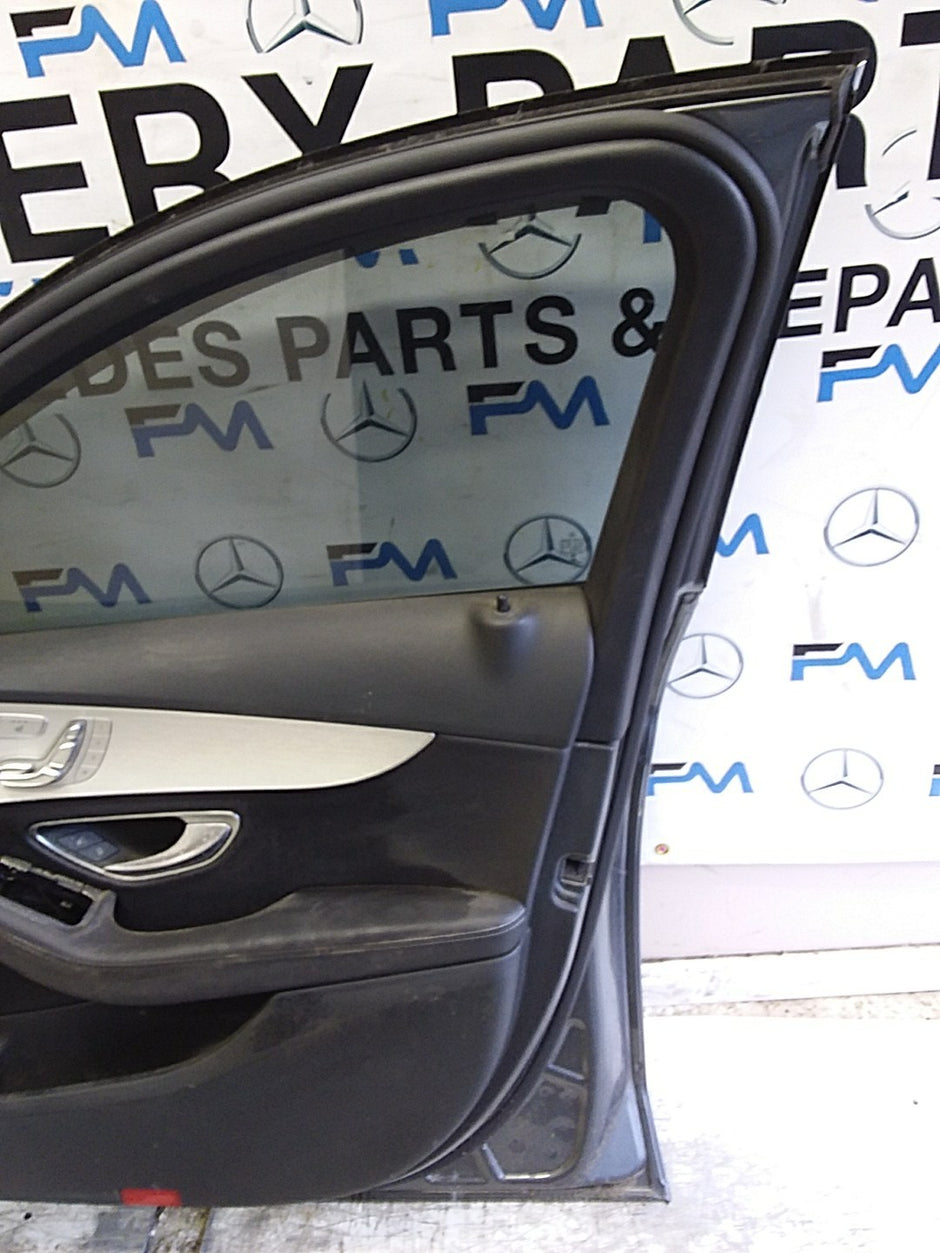 MERCEDES BENZ C-CLASS W205 SLN DRIVER FRONT DOOR OSF GREY 2014-21  FMD621