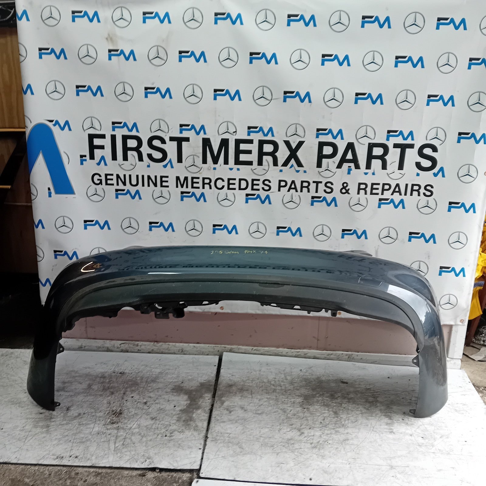 MERCEDES BENZ C-CLASS W205 SALOON REAR BUMPER GREY 2014 A2138850138 FMX74