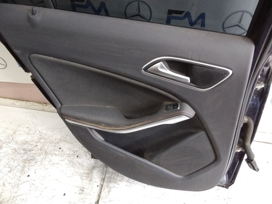 MERCEDES A-CLASS W176 PASSENGER REAR DOOR NSR BLUE 2012-18 COMPLETE FMD325
