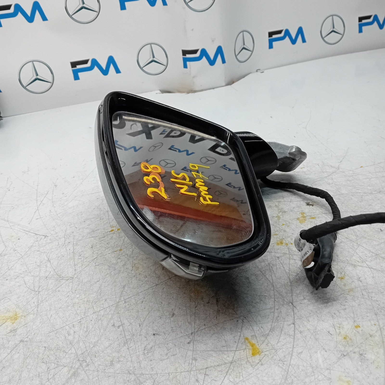 MERCEDES BENZ  E-CLASS W238 PASSENGER WING MIRROR NS GREY PL A2388101300 FMM79