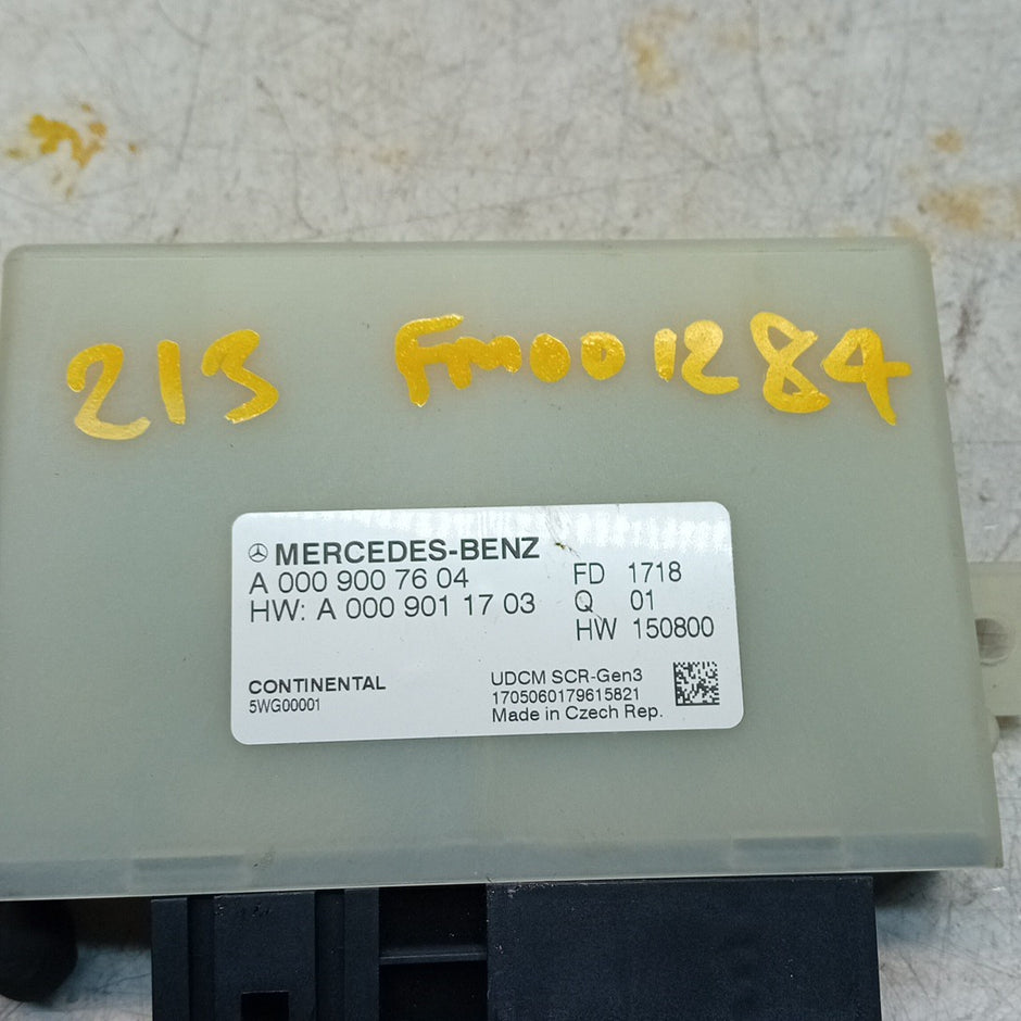 MERCEDES E-CLASS W213 ADBLUE SCR CONTROL UNIT EGR ECU A0009007604 FM001284