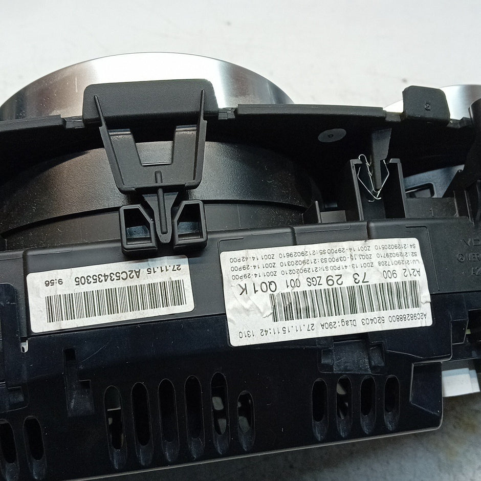 MERCEDES E-CLASS W212 SPEEDOMETER INSTRUMENT CLUSTER BLACK A2129007329 FM001558