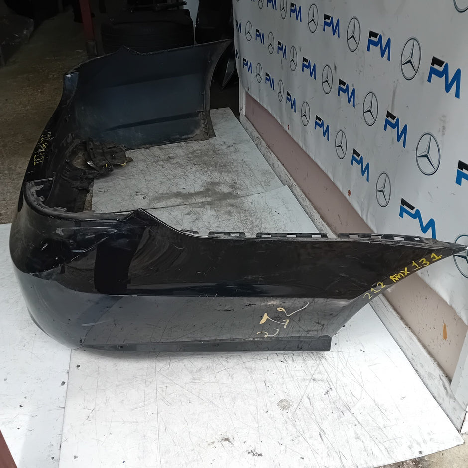 MERCEDES BENZ E-CLASS W212 REAR BUMPER BLACK 2014 A2128855125 COMPLETE FMX131