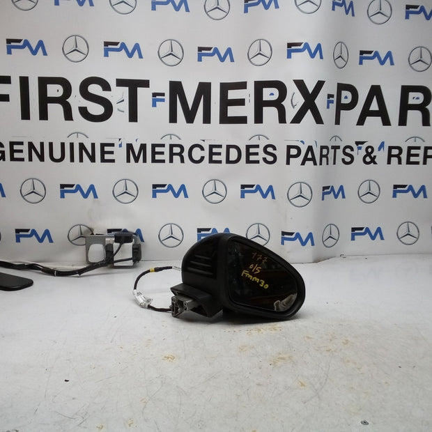 MERCEDES A-CLASS  W177 DRIVER SIDE WING MIRROR A1778108804 BLACK FMM30