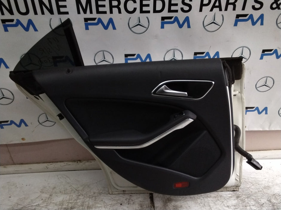 MERCEDES CLA W117 PASSENGER REAR DOOR NSR WHITE 2013-19 COMPLETE FMD300