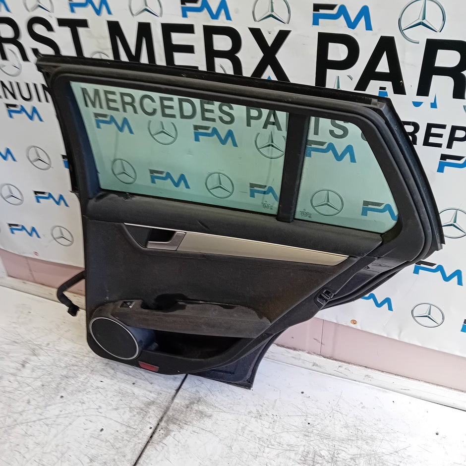 MERCEDES BENZ C-CLASS S204 ESTATE DRIVER REAR DOOR OSR BLUE 2008- 2014 FMD205