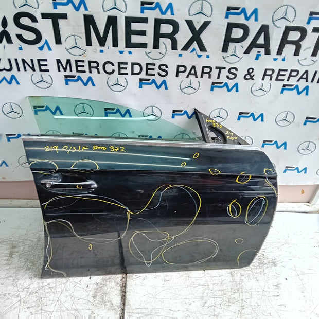 MERCEDES BENZ CLS W219 CP DRIVER FRONT DOOR OSF BLACK 2005-10  COMPLETE FMD372