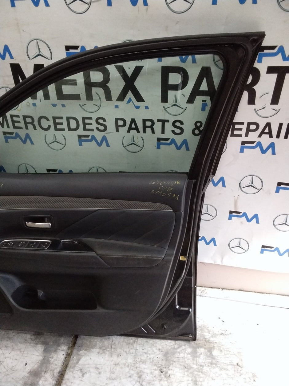 MITSUBISHI OUTLANDER DRIVER FRONT DOOR OSF BLACK  COMPLETE FMD576