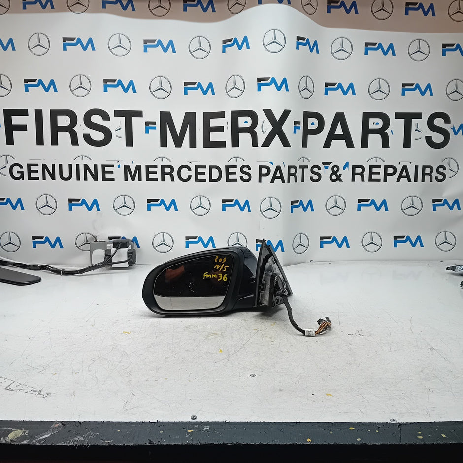 MERCEDES C-CLASS  W205 PASSENGER SIDE WING MIRROR A2058104702 BLUE FMM36