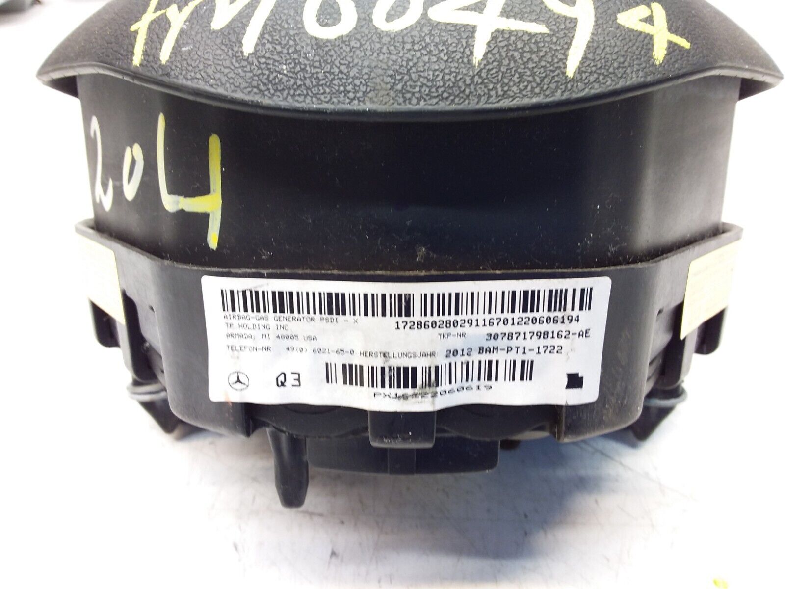 MERCEDES C-CLASS W204 STEERING WHEEL AIRBAG 307871798162-AE FM00494