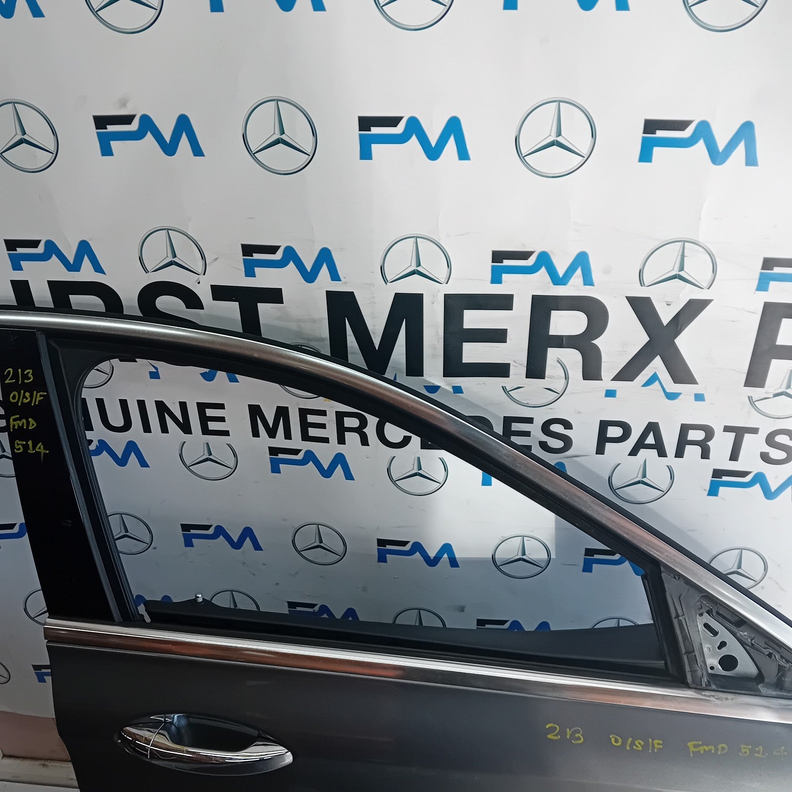 MERCEDES E-CLASS W213 DRIVER FRONT DOOR OSF 2016 ON GREY COMPLETE  FMD514