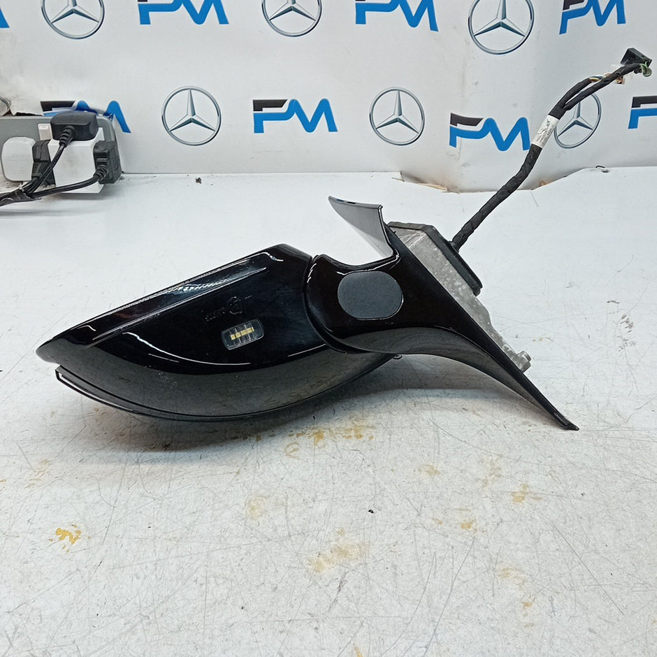 MERCEDES E-CLASS W213 PASSENGER SIDE WING MIRROR BLACK A2138102500 PL 2016 FMM49
