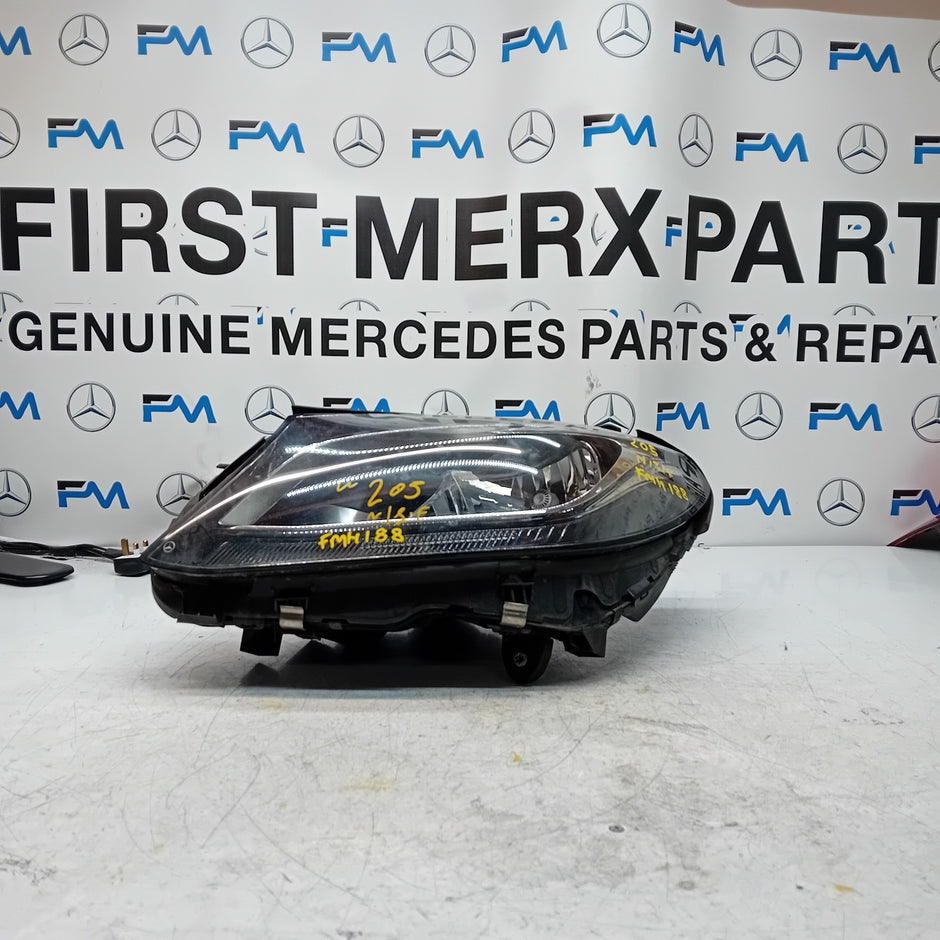 MERCEDES C-CLASS W205 PASSENGER SIDE FRONT HEADLIGHT A2058200761 20l4 FMH188