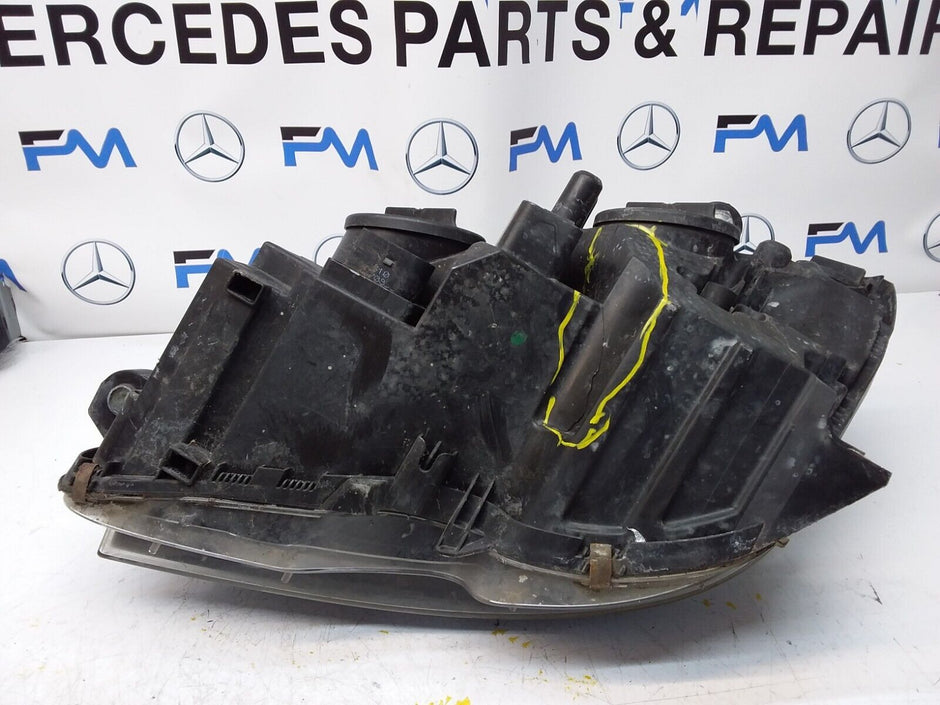 2008-2014 MERCEDES C-CLASS W204 HEADLIGHT DRIVER SIDE OS FMH119 (DAMAGED)